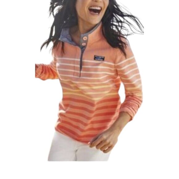L.L. Bean Sweaters - L.L. Bean Women's Soft Cotton Striped Rugby Pullover I Size:XL